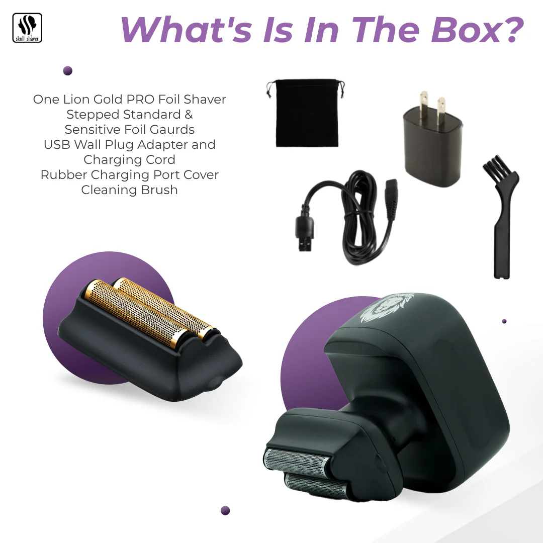 One Lion Gold PRO Foil shaver | Two foil options: Standard and Sensitive included - Image 5