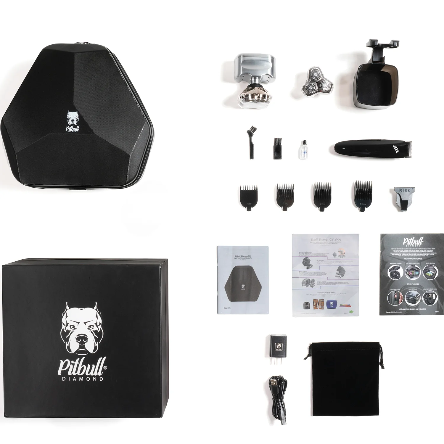 Pitbull Diamond PRO Head & Face Shaver | Ultimate Precision & Smoothness - Image 9